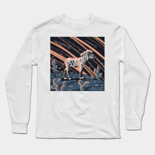 Night Zebra Long Sleeve T-Shirt